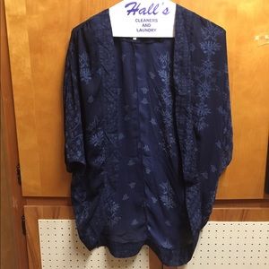 Navy Blue Kimono